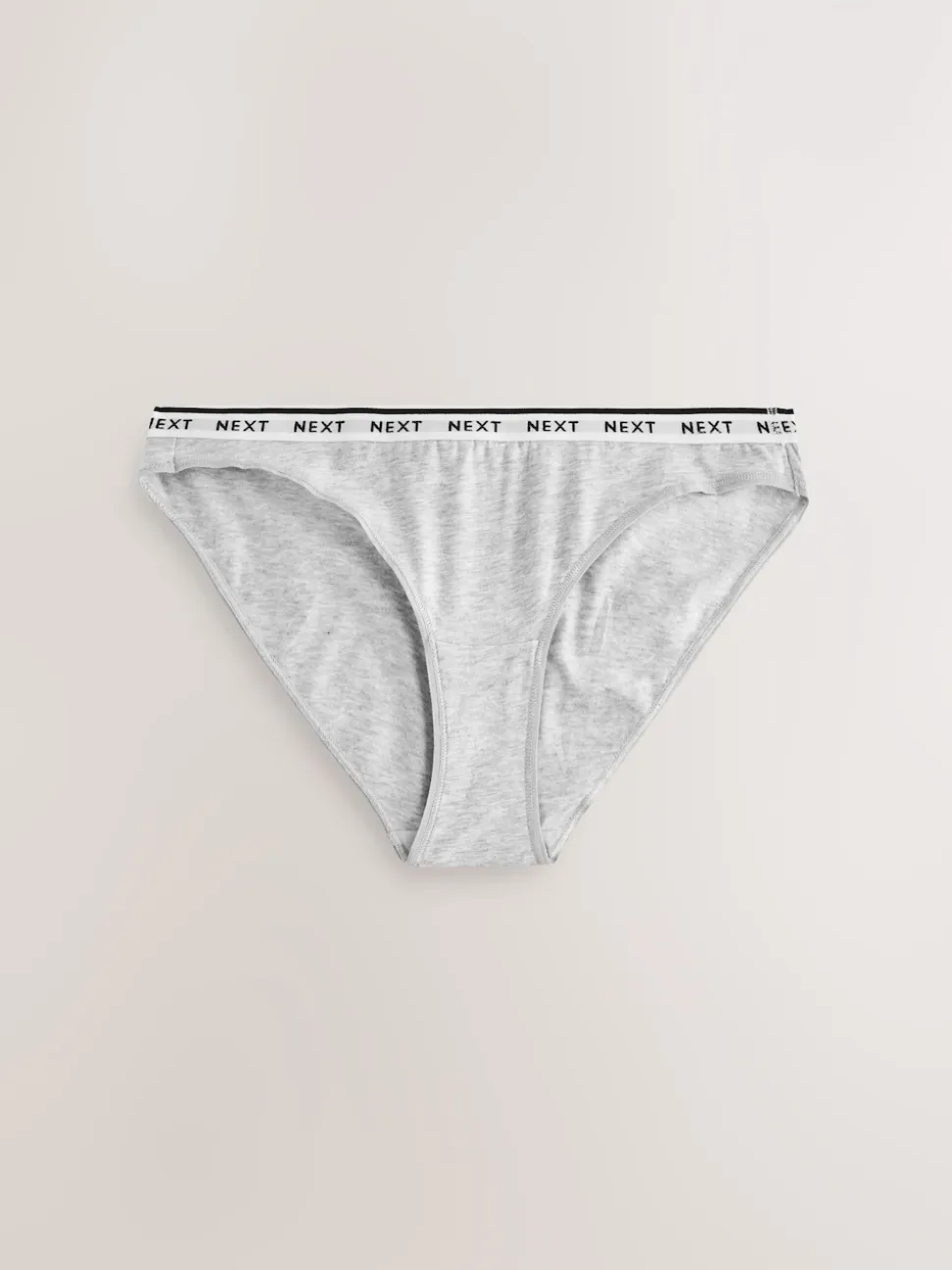 Black High Leg Cotton Logo Knickers 10 Pack