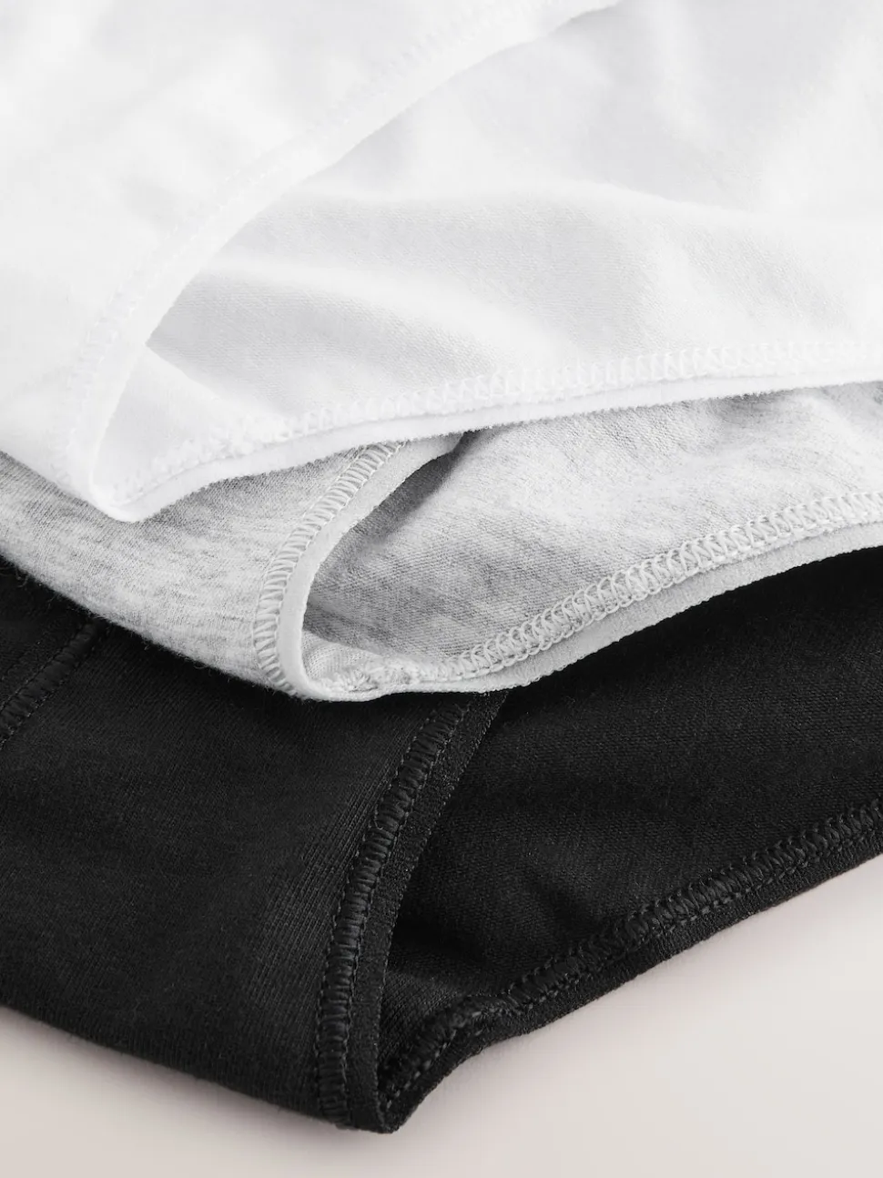 Black High Leg Cotton Logo Knickers 10 Pack
