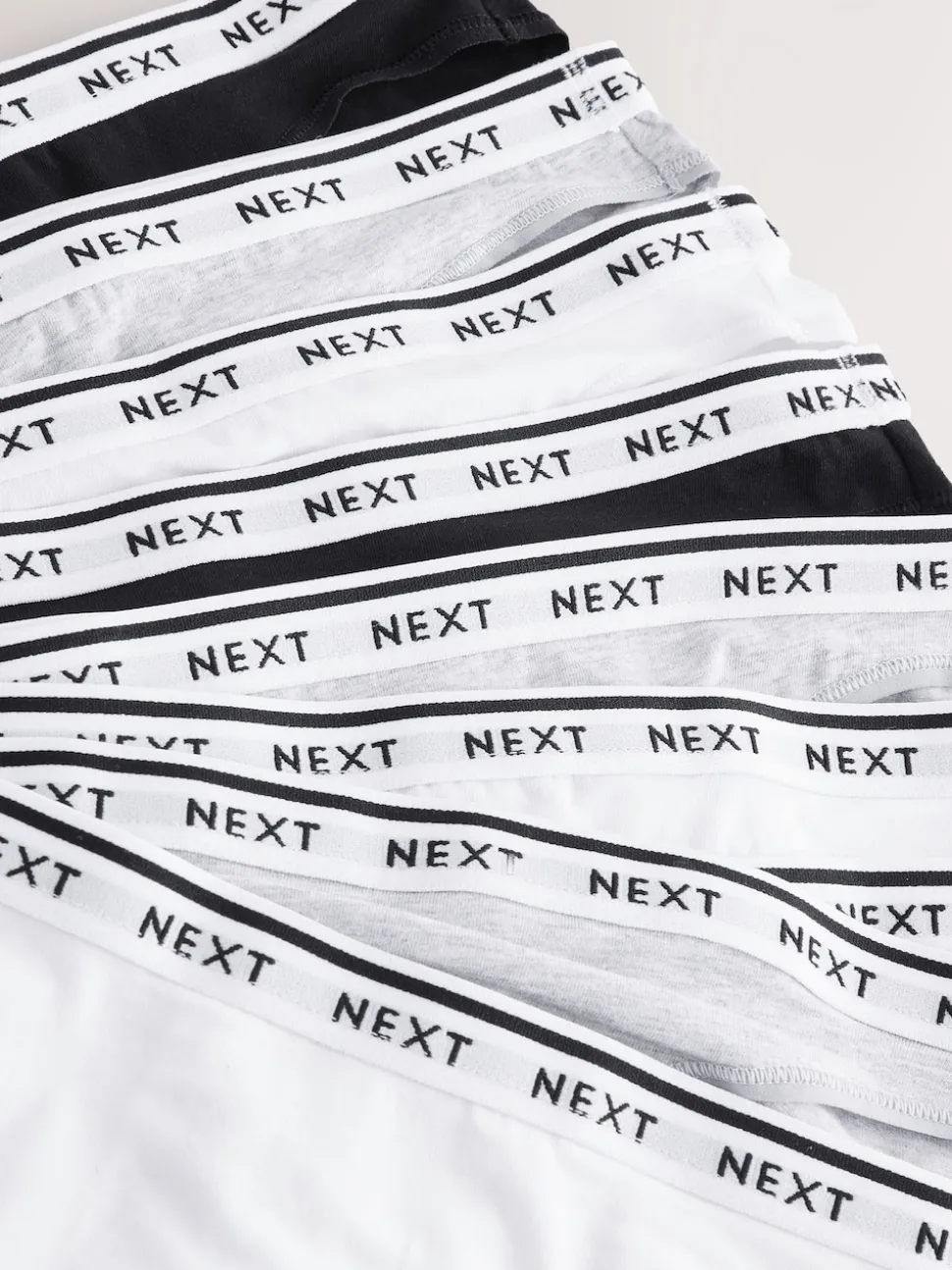 Black High Leg Cotton Logo Knickers 10 Pack