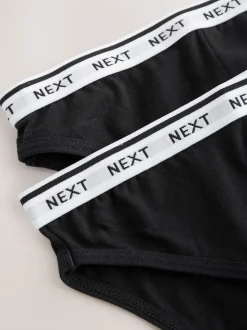 Black High Leg Heavy Flow Period Knickers 2 Pack