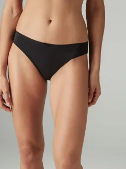 Black High Leg Microfibre Knickers 5 Pack