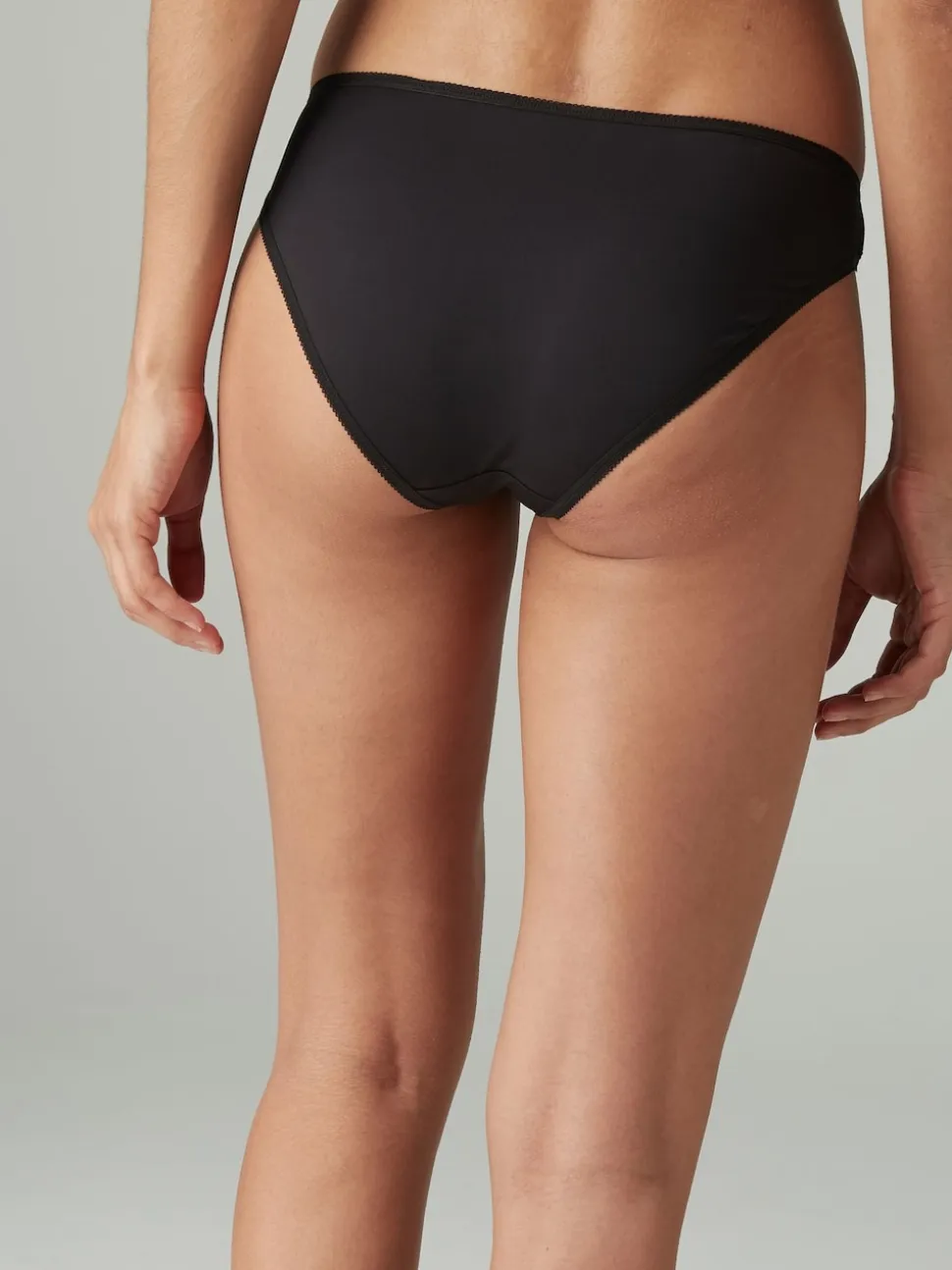 Black High Leg Microfibre Knickers 5 Pack