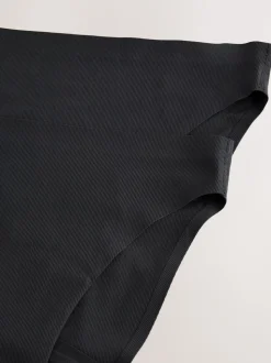 Black High Leg No VPL Period Knickers 2 Pack