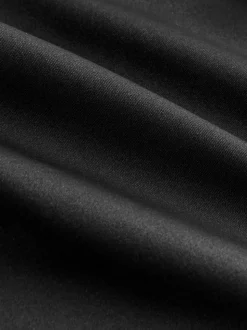 Black High Rise Lace And Microfibre Knickers