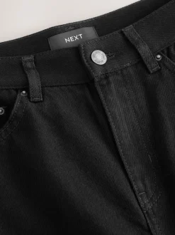 Black High Rise Palazzo Wide Leg Jeans