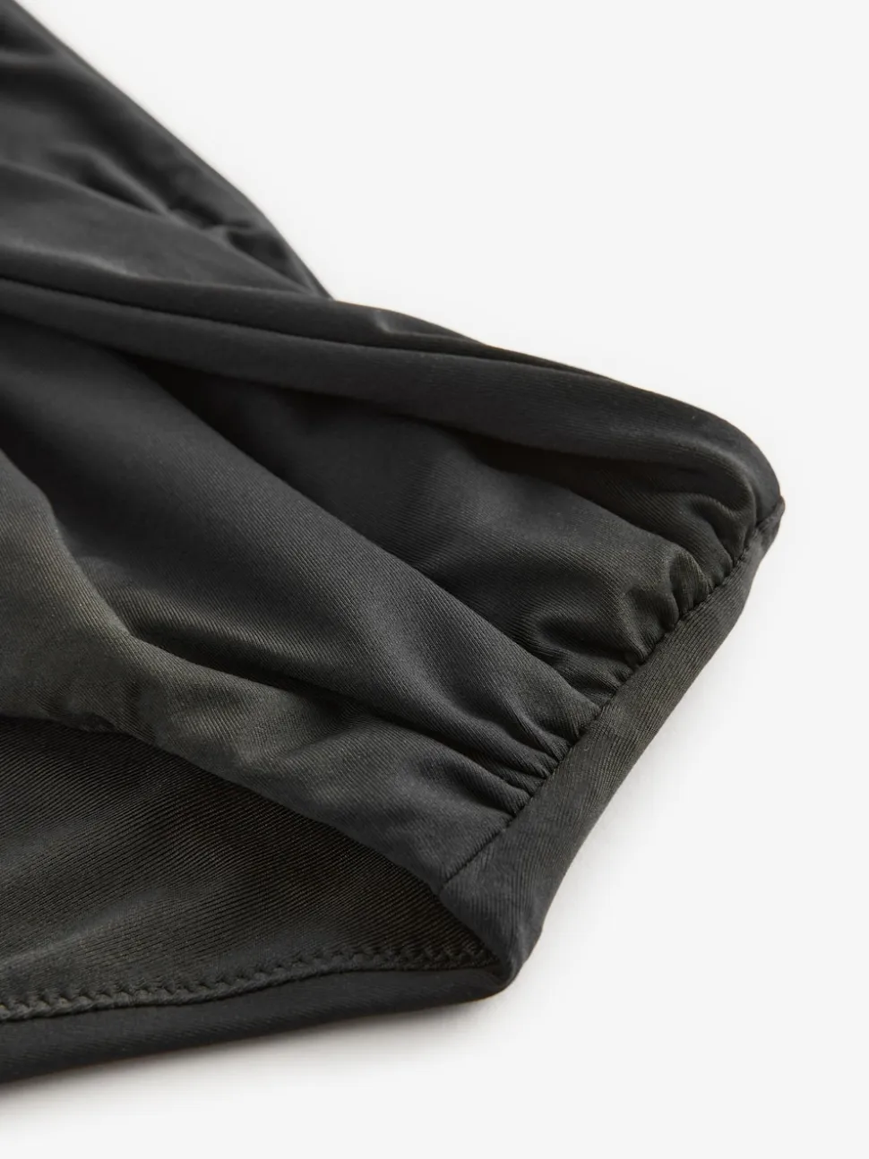 Black High Waist High Leg Bikini Bottoms