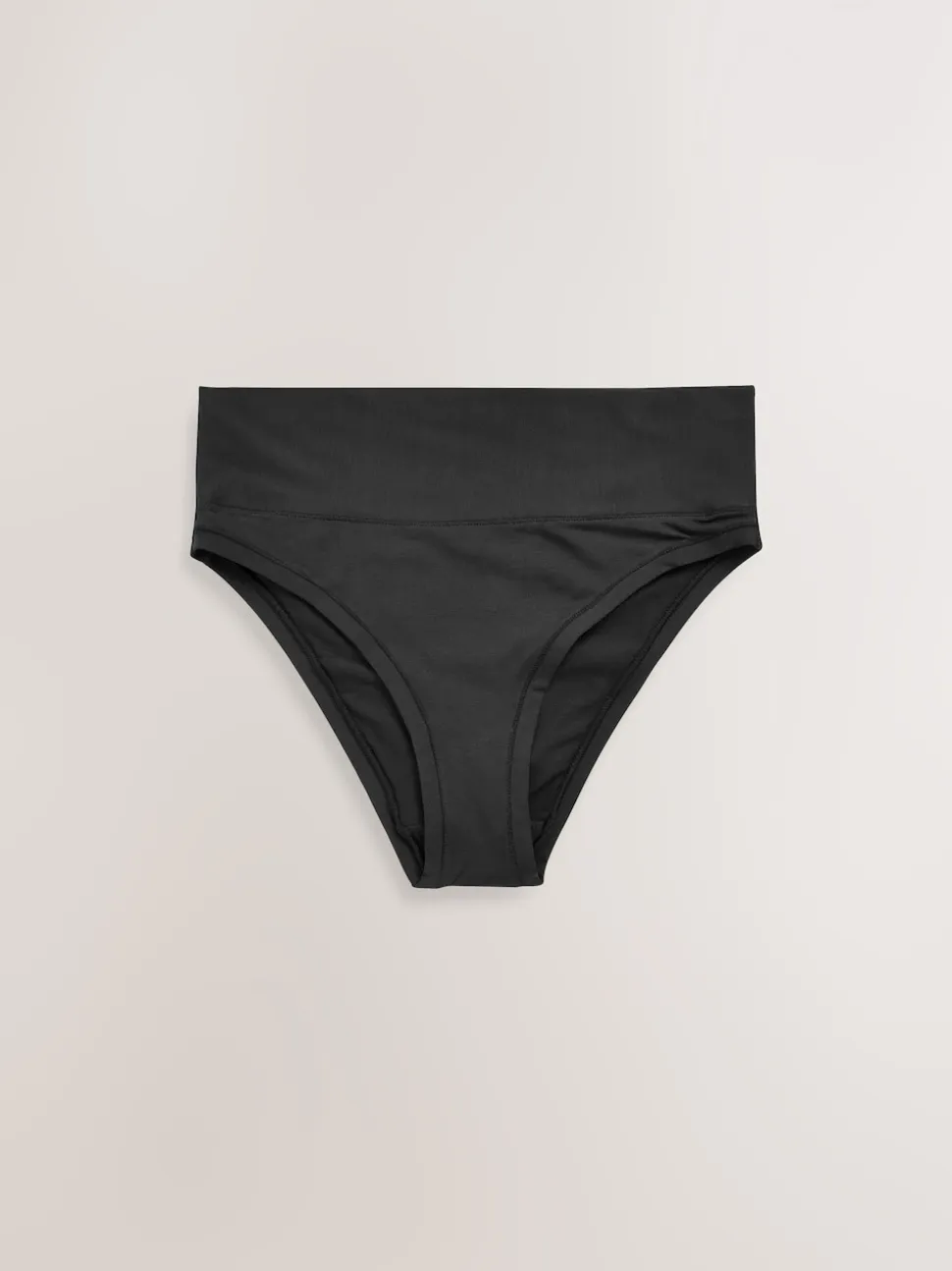 Black High Waist High Leg Ultimate Comfort Knickers 2 Pack