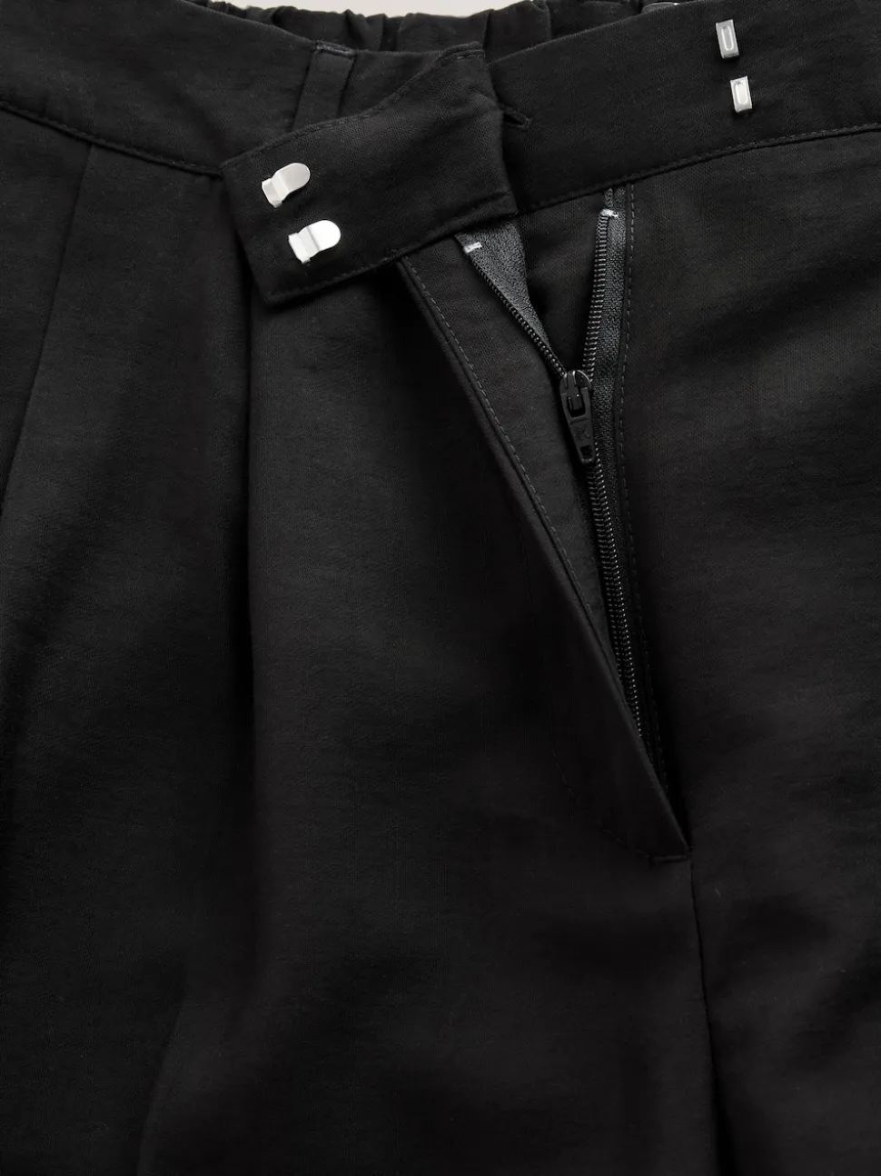 Black Hourglass Wide Leg Tailored Trousers
