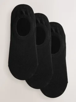 Black Invisible Socks 3 Pack