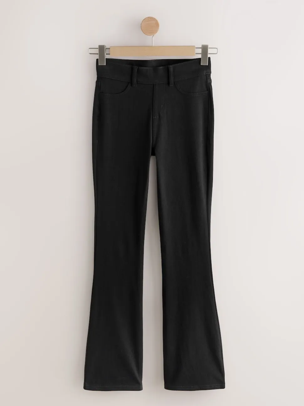 Black Jersey Bootcut Leggings