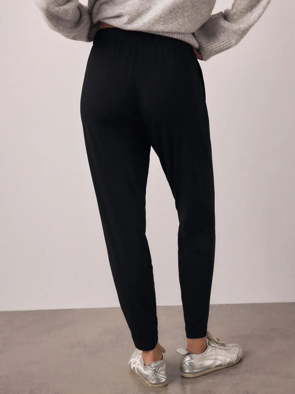 Black Jersey Joggers