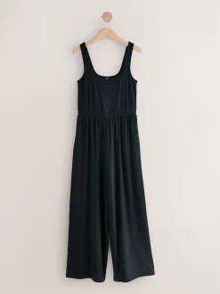 Black Jersey Jumpsuit