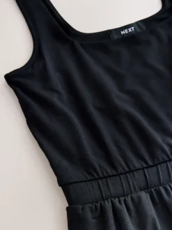 Black Jersey Jumpsuit