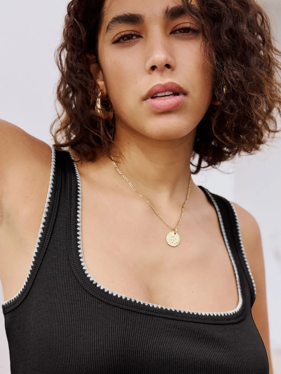 Black Jersey Midi Summer Dress