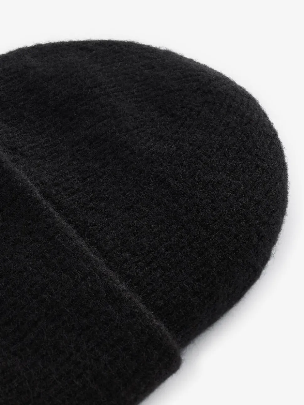 Black Knitted Beanie Hat