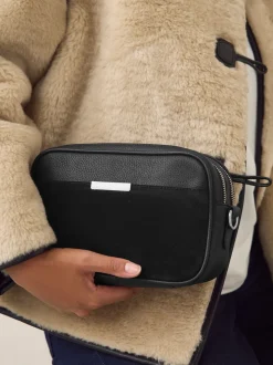 Black Leather Camera Bag