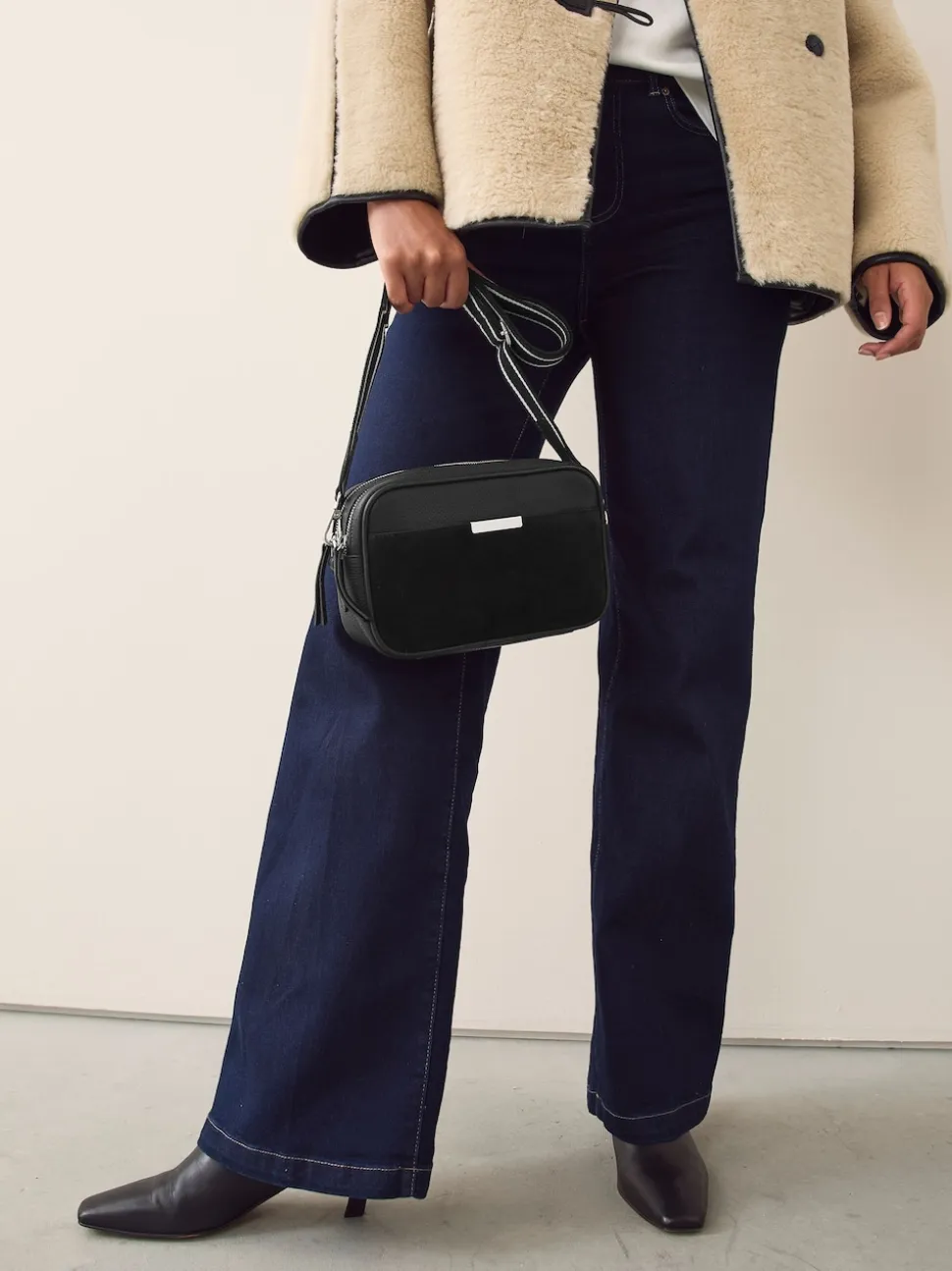 Black Leather Camera Bag