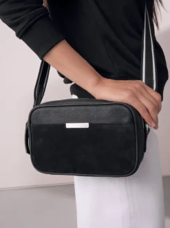 Black Leather Camera Bag