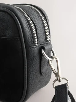 Black Leather Camera Bag
