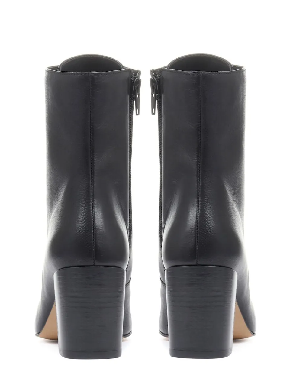 Black Liana Lace-Up Heeled Ladies Ankle Boots