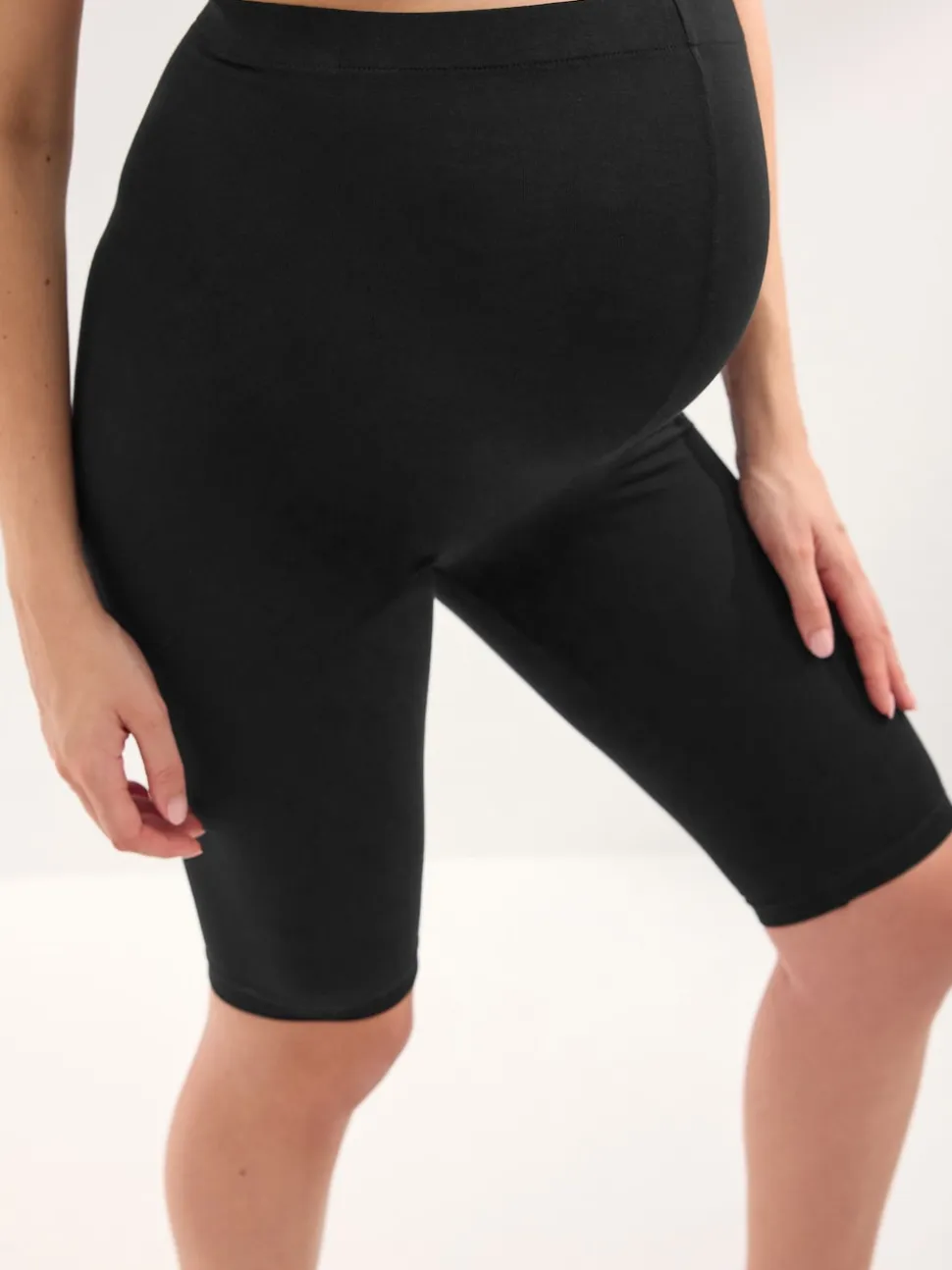 Black Maternity Cycle Shorts