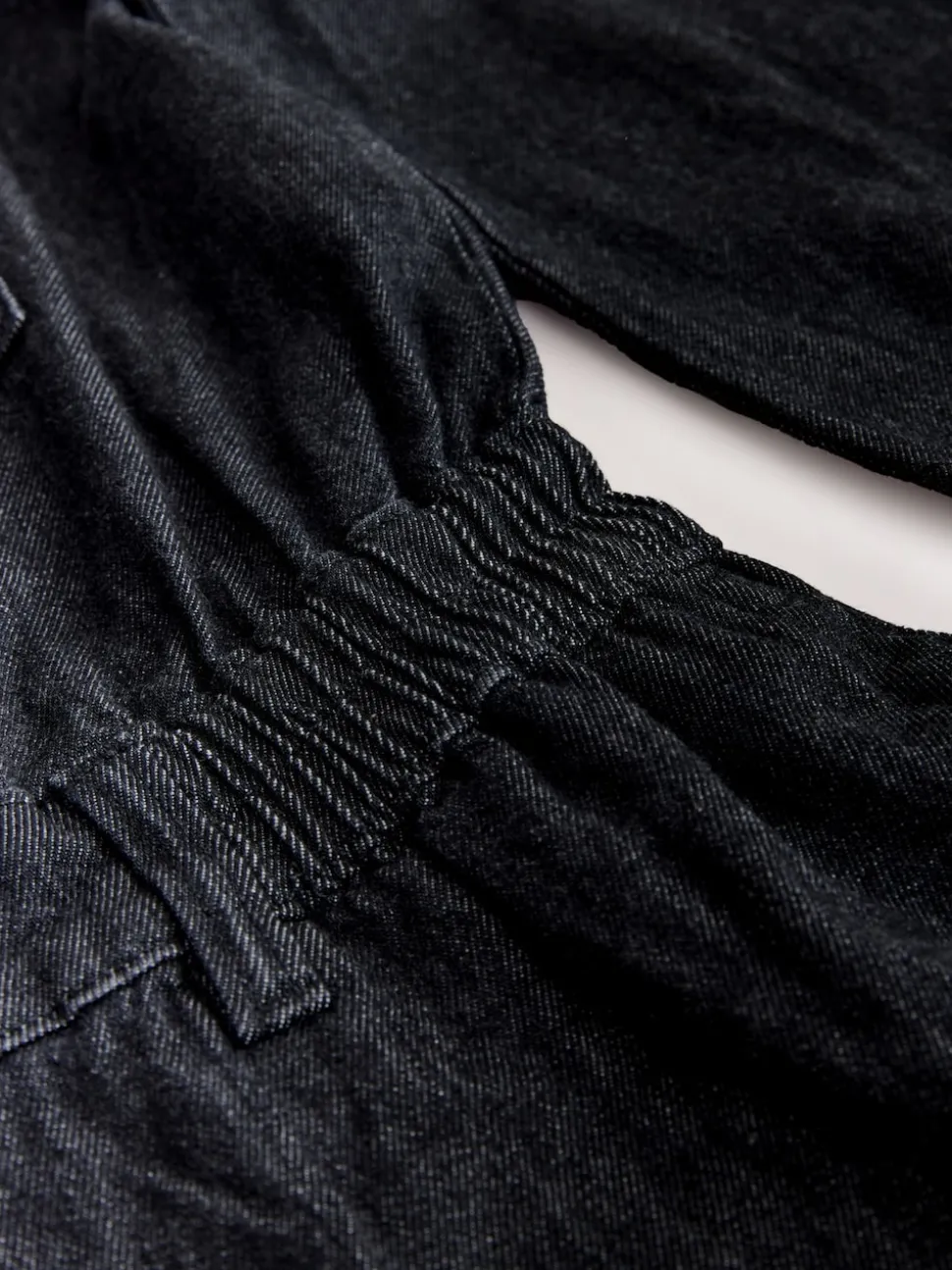 Black Maternity Denim Boilersuit