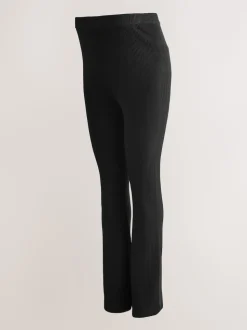 Black Maternity Knitted Trousers