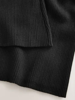 Black Maternity Knitted Trousers
