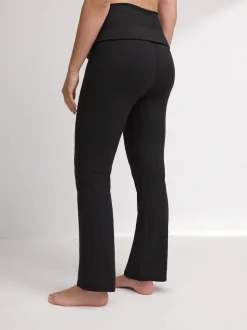 Black Maternity Yoga Flare Leggings
