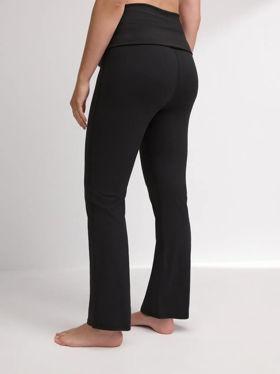 Black Maternity Yoga Flare Leggings
