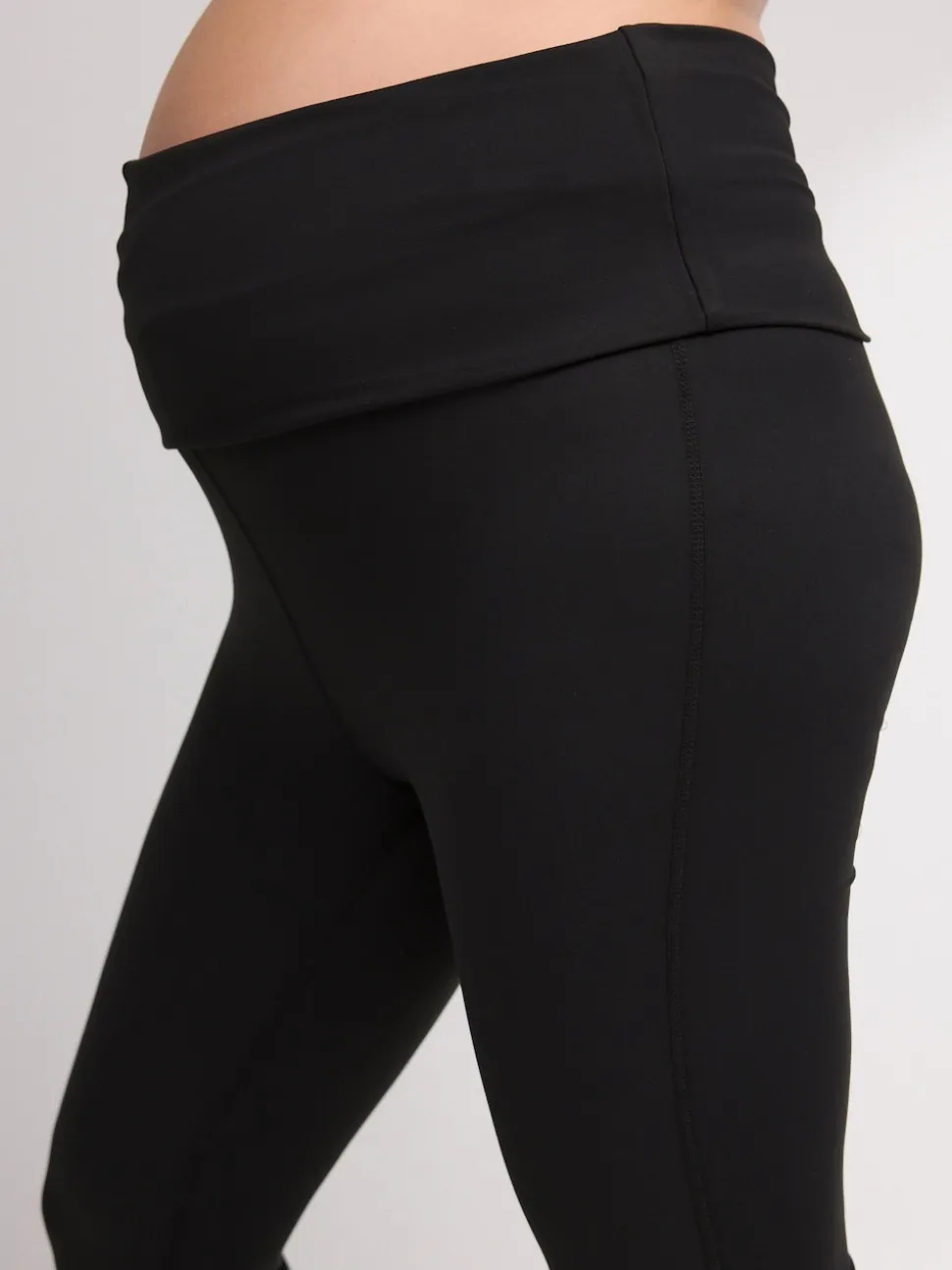 Black Maternity Yoga Flare Leggings