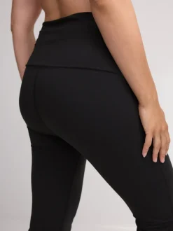 Black Maternity Yoga Flare Leggings