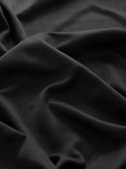Black Microfibre Comfort Slip