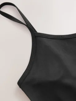 Black Microfibre Comfort Slip