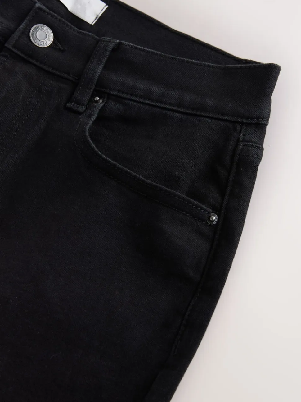 Black Mid Rise Stretch Skinny Jeans