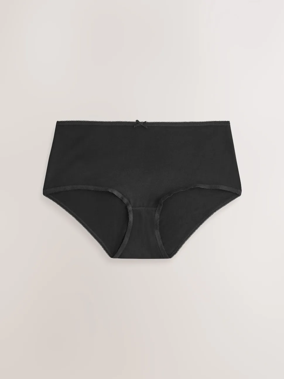 Black Midi Cotton Rich Knickers 5 Pack