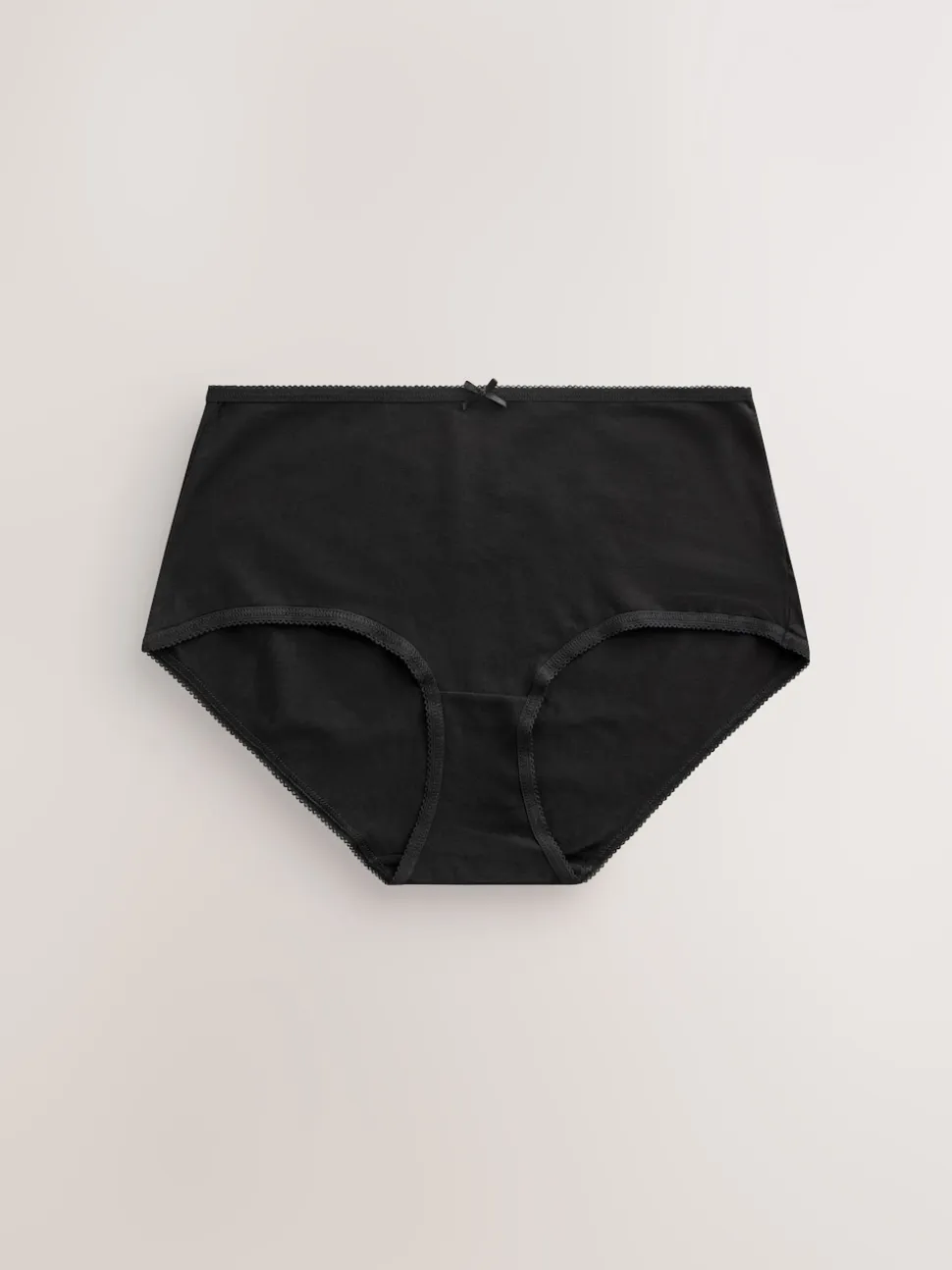 Black Midi Cotton Rich Knickers 7 Pack