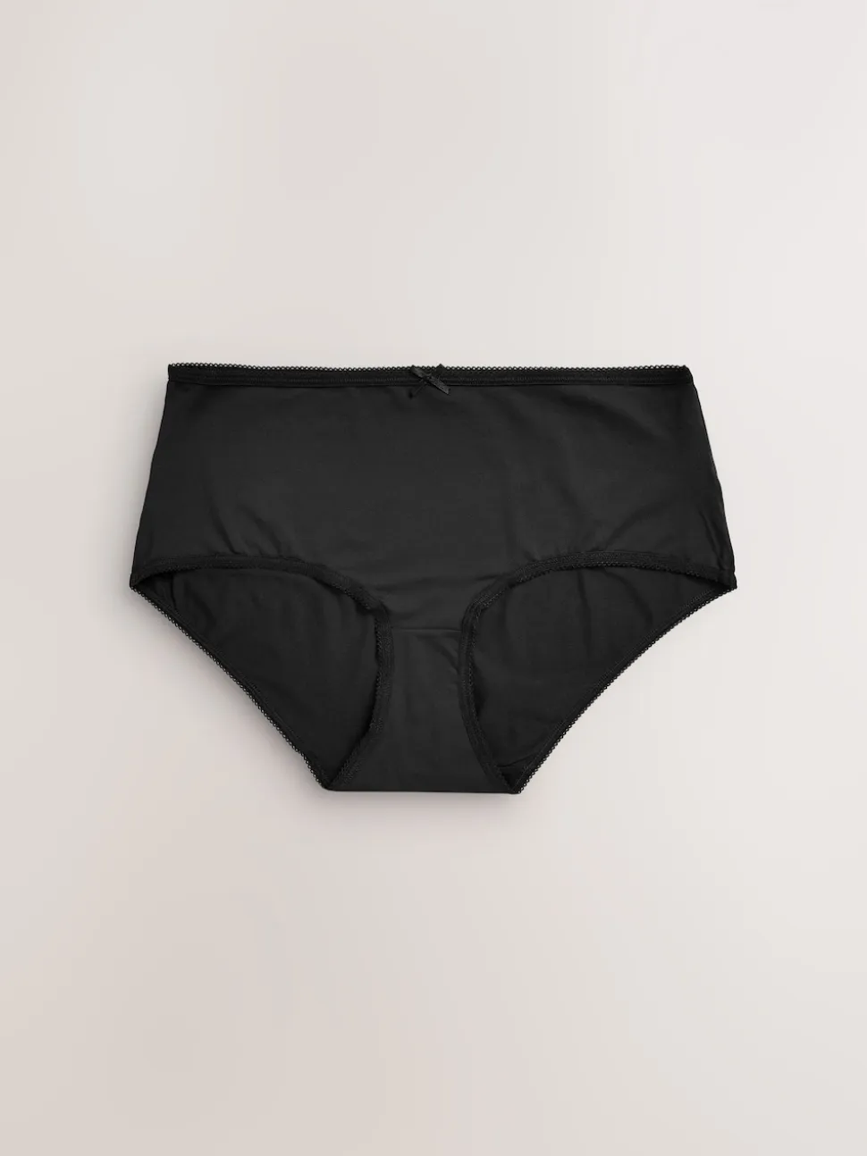 Black Midi Microfibre Knickers 7 Pack