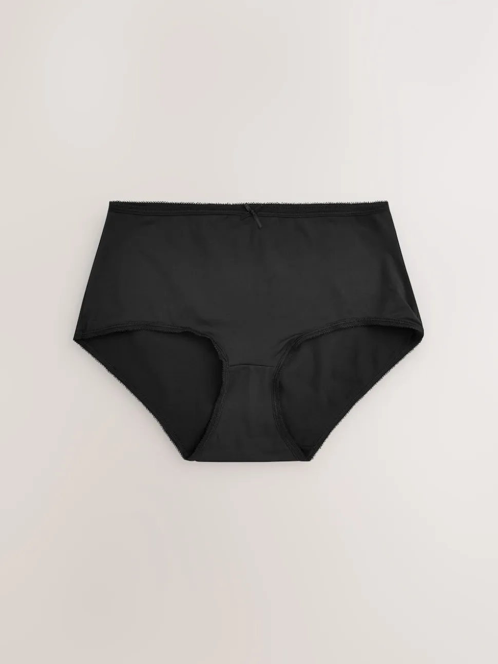 Black Midi Microfibre Knickers 5 Pack