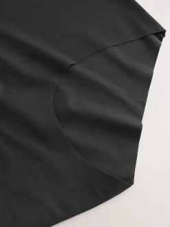 Black Midi No VPL Comfort Knickers 7 Pack