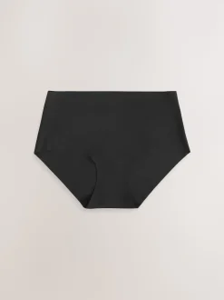 Black Midi No VPL Comfort Knickers 3 Pack