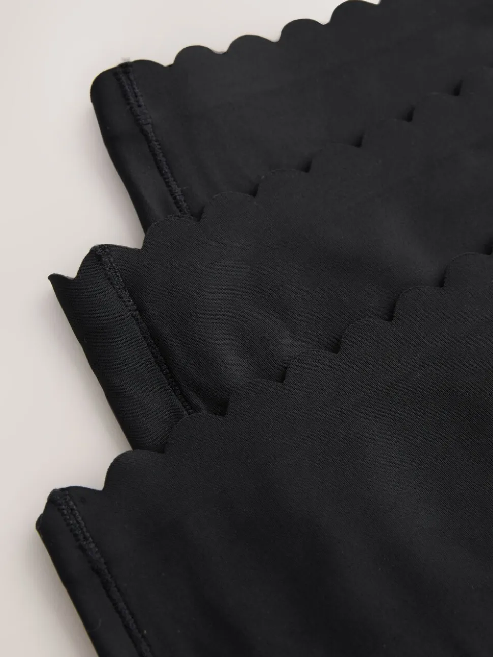 Black Midi No VPL Scallop Knickers 3 Pack