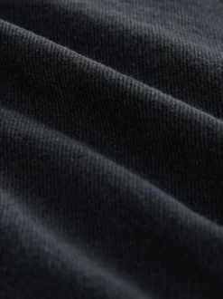 Black Mini Denim Skirt