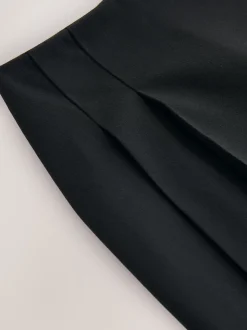 Black Mini Pleated Skirt