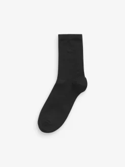 Black Modal Ankle Socks 4 Pack