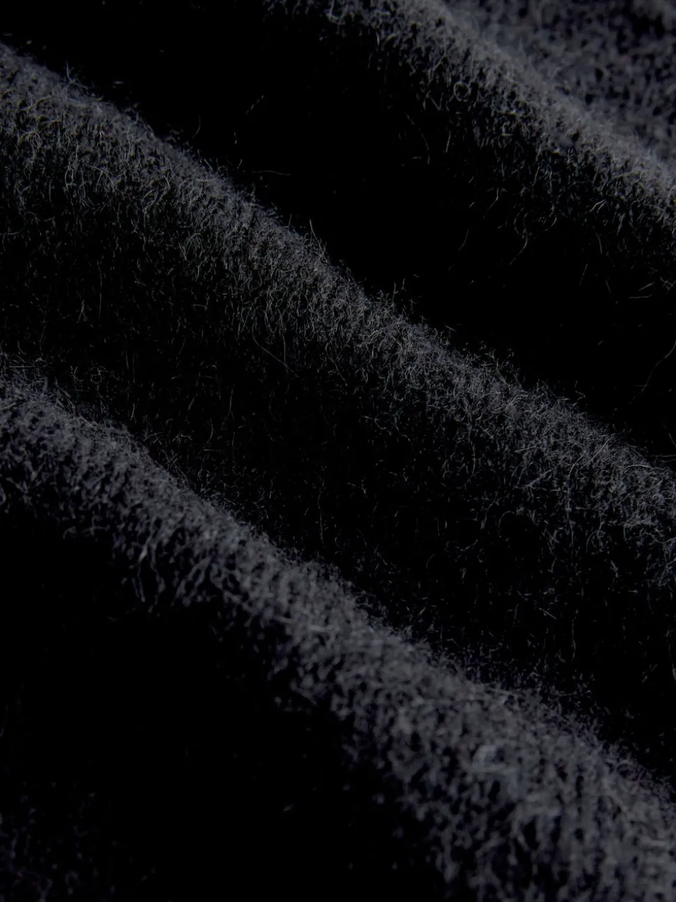 Black Music Cassette Long Sleeve Crew Neck Jumper With Wool