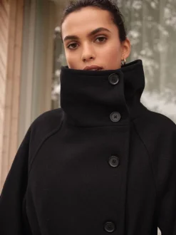 Black N. Premium Funnel Coat