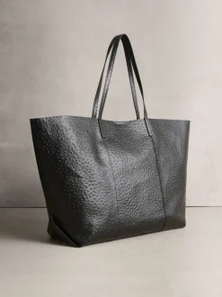 Black N. Premium Large Leather Shopper Bag