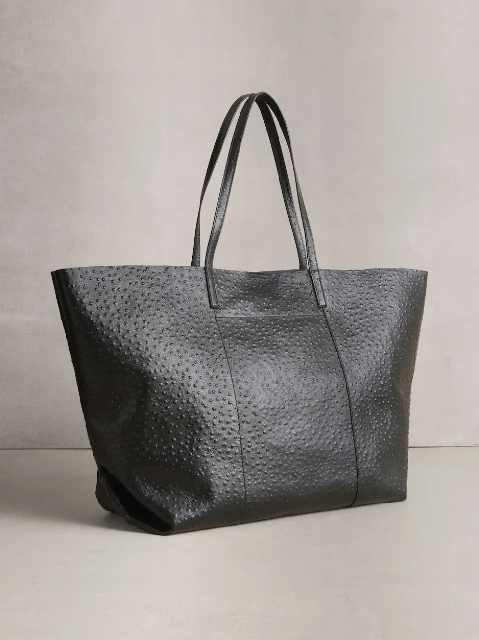 Black N. Premium Large Leather Shopper Bag