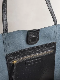 Black N. Premium Large Leather Shopper Bag